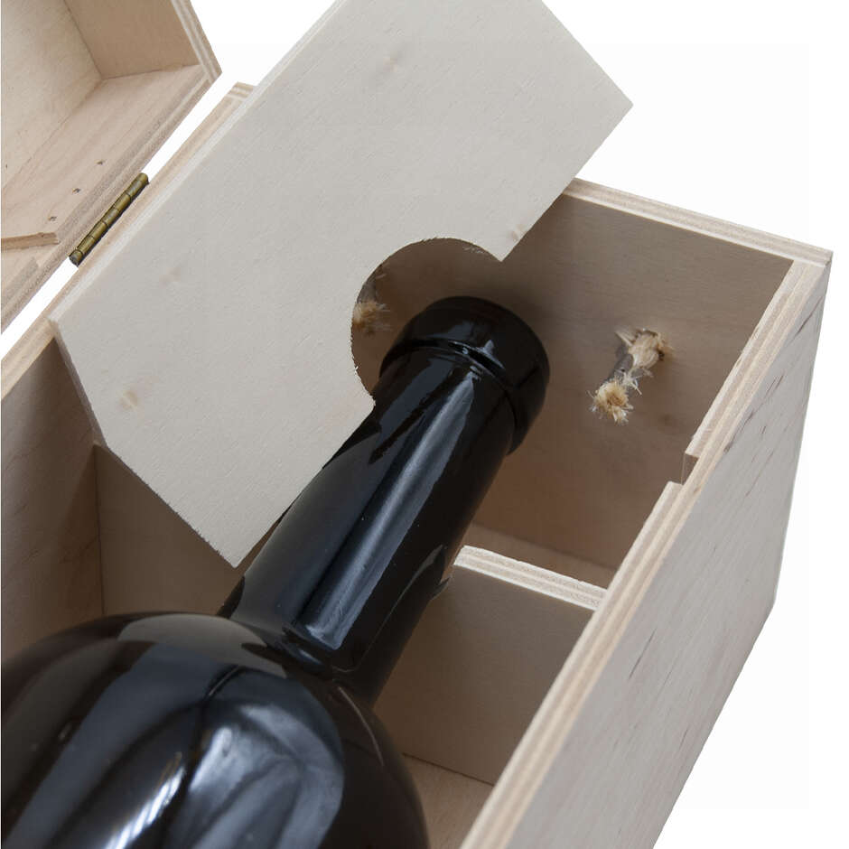 Boîte en bois pour bouteille Magnum 1,5 L (1 pièce)